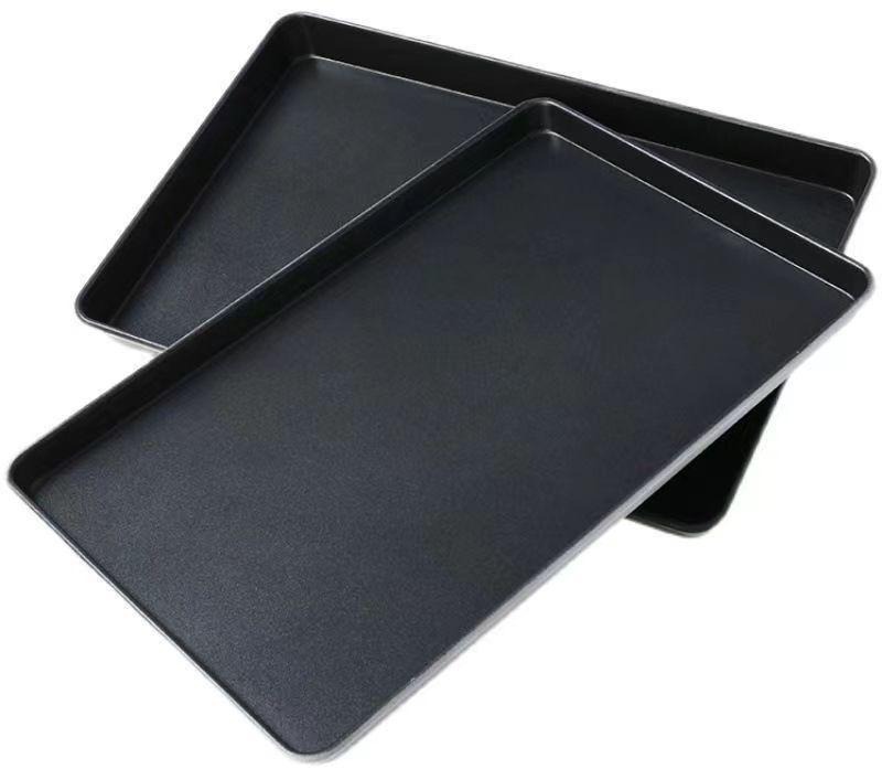Black nonstick aluminized steel sheet pans
